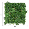 Image of Artificial Green Meadows 1m x 1m Plant Wall Panel UV Stabilised Dimensions