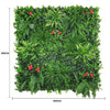 Image of Artificial Red Tropics Vertical Garden Panel Dimensions