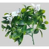 Image of Artificial White Tropics Vertical Garden Wall Panel white and green leaves close up image