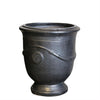 Image of Graphite French Ceramic Glazed Urn
