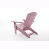 Image of Pink Adirondack chair from behind on a white background