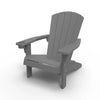 Image of Gray Adirondack chair on a white background