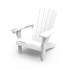 Image of White Adirondack chair on a white background