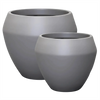 Image of Sierra Lightweight Calix Pot Planter Set of 2 sizes with white background