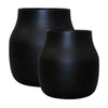 Image of Set of 2 Sizes Of Black Sierra Caneco Pots