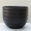 Image of Sierra Lightweight Circulum Pot Planter Large Wide Black
