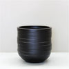 Image of Small Black Sierra Lightweight Circulum Pot Planter