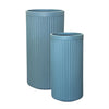 Image of Set of 2 Sizes of Sierra Doric Cylinder Pot Planter Winter Sky