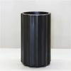 Image of Sierra Vattra Fluted Cylinder Pot Medium Sized - Black