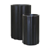 Image of Set of 2 Sizes Sierra Vattra Fluted Cylinder Pot in Black