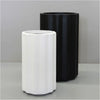 Image of White and Black Sierra Vattra Fluted Cylinder Pot Together