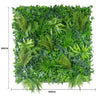 Image of Tea Tree Tropics Artificial Vertical Garden Panel Dimensions