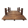 Image of 160cm Outdoor Wooden Rustic Bridge
