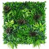 Image of 1m x 1m UV Stabilised Coastal Greenery Artificial Vertical Garden Panel