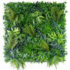 Image of 1m x 1m UV Stabilised Tea Tree Tropics Artificial Vertical Garden Panel