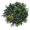Image of 60cm Outdoor Artificial Lavender Green Wall Disc UV Stabilised