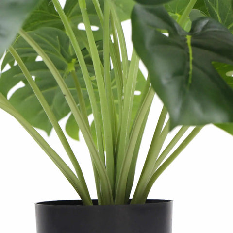 Potted Artificial Monstera Deliciosa Plant With Real Touch Leaves 50cm