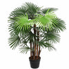 Image of Artificial Wide Leaf Fan Palm Tree 90cm