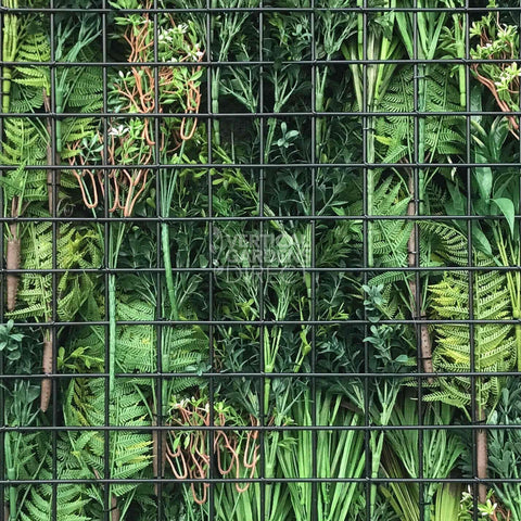 Artificial Autumn Green 90 x 90cm UV Vertical Garden Plant Wall Panel