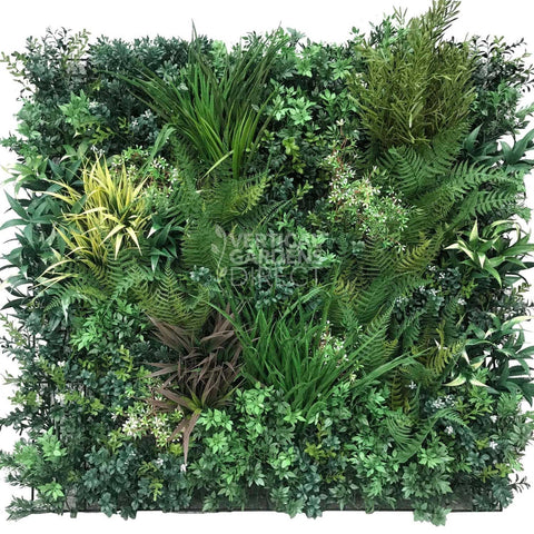 Artificial Autumn Green 90 x 90cm UV Vertical Garden Plant Wall Panel