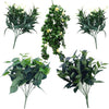 Image of Artificial Bushy Plant Stems Variety Pack, UV Stabilised