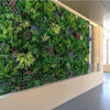 Image of Artificial Country Fern Recycled Vertical Garden Panel Installed in a commercial space