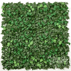 Artificial Flowering Ivy Hedge 1m x 1m Plant Wall Screening Panel UV Protected
