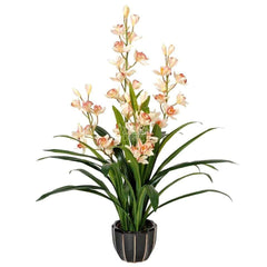 Artificial Flowering Orchid Cymbidium 115cm