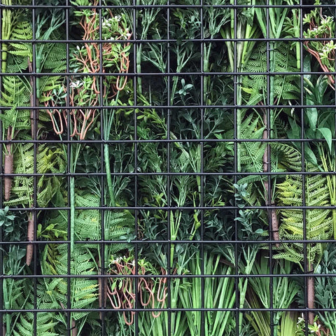 Artificial Green Forest Vertical Garden 1m x 1m UV Stabilised Panel
