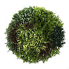 Image of Artificial Green Wall Disc Art 90cm Green Field UV Resistant - Black