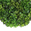 Image of Artificial Green Wall Disc Art 90cm Mixed Green Fern - Black