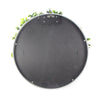 Image of Artificial Green Wall Disc Art White Jasmine UV Resistant 100cm - Black