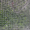 Image of close up of rear backing mesh of the Artificial Pink Tropics Vertical Garden Panel 1m x 1m UV Stabilised