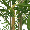 Image of Artificial Real Touch Bamboo Leaves On Natural Trunk 180cm