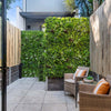 Image of Artificial Vista Green Recycled Vertical Garden Panel Installed On a Patio Wall