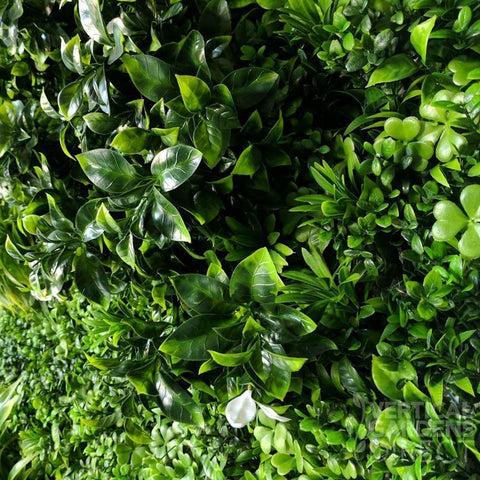 Artificial White Oasis Vertical Garden 1m x 1m Plant Wall Screening Panel UV Protected