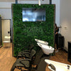 Image of Artificial White Oasis Vertical Garden 1m x 1m Plant Wall Screening Panel UV Protected