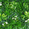 Image of Artificial White Tropics Vertical Garden Wall Panel 1m x 1m UV Stabilised
