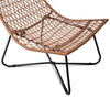 Image of Artiss Ratten Outdoor Lounge Chair Set With Ottoman