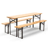 Image of Artiss Wooden Outdoor Foldable Bench + Seat Set