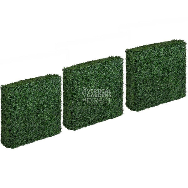 Boxwood Artificial Hedge 75cm x 75cm x 25cm UV Stabilised Vertical
