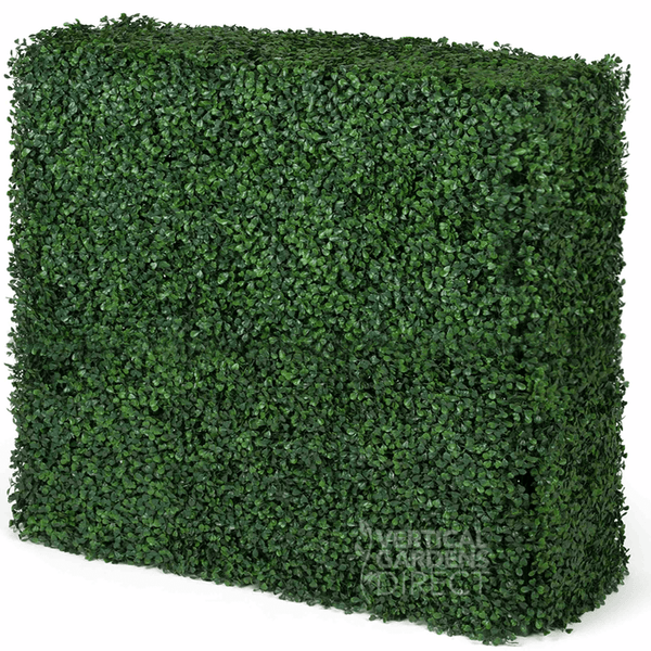 Boxwood Artificial Hedge 75cm x 75cm x 25cm UV Stabilised Vertical