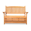 Image of Gardeon 2 Seat Wooden Outdoor Storage Bench