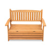 Image of Gardeon 2 Seat Wooden Outdoor Storage Bench