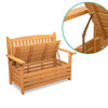 Image of Gardeon 2 Seat Wooden Outdoor Storage Bench