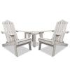 Image of Gardeon 3pc Adirondack Outdoor Beach Chairs + Table Set