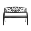 Image of Gardeon Cast Iron Victorian Garden Bench Seat - Black