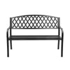 Image of Gardeon Cast Iron Vintage Garden Bench Seat - Black