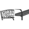 Image of Gardeon Cast Iron Welcome Garden Bench Seat - Black