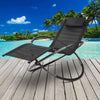Image of Gardeon Foldable Orbital Rocking Chair - Black